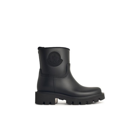 Moncler Kickstream Black Pvc Rain Boots - NWT - Picture 1 of 3